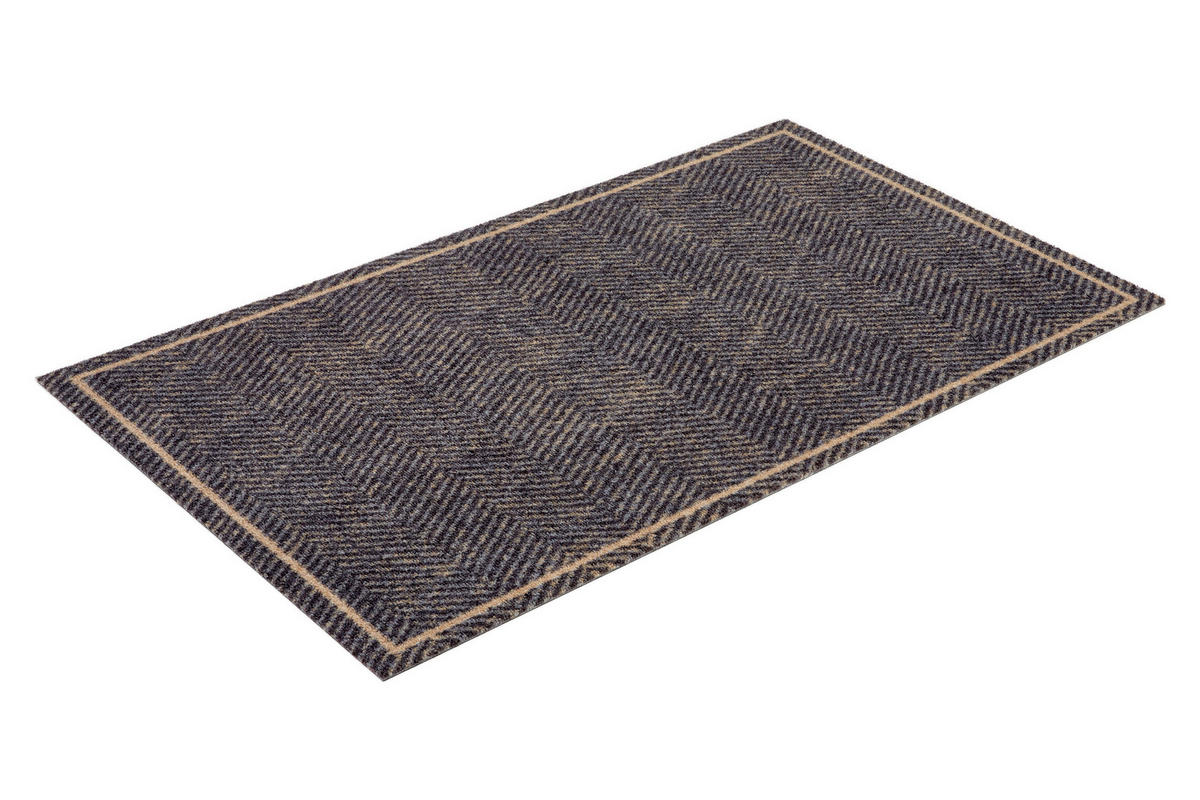 FUßMATTE  66/110 cm  Schwarz, Beige  - Beige/Schwarz, Design, Textil (66/110cm) - Esposa
