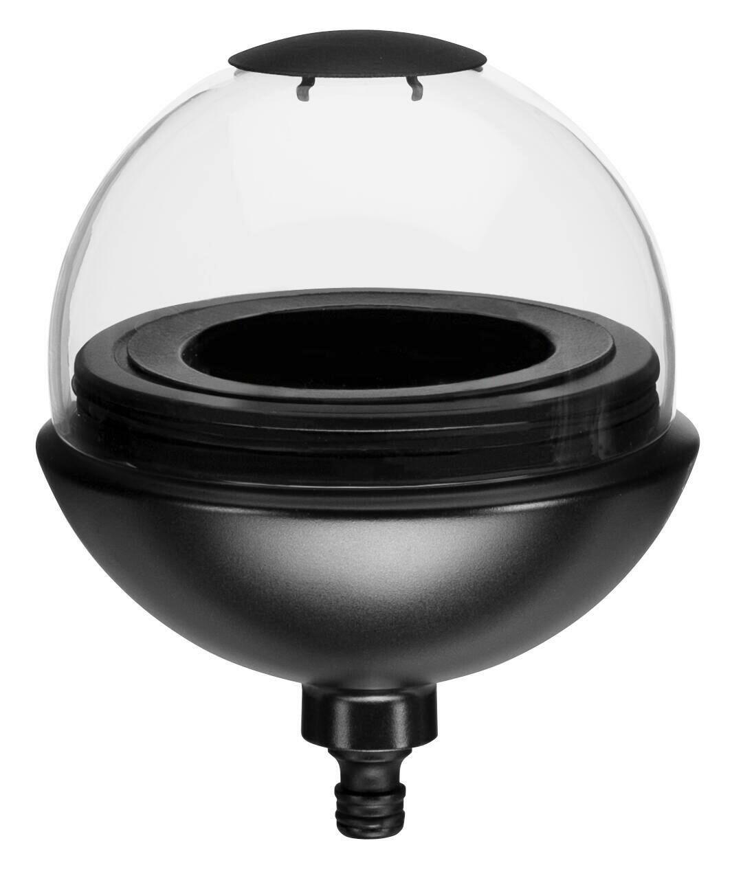 WINDLICHT Schwarz  - Schwarz, Basics, Glas/Metall (16,2/16/21,1cm) - Gardena