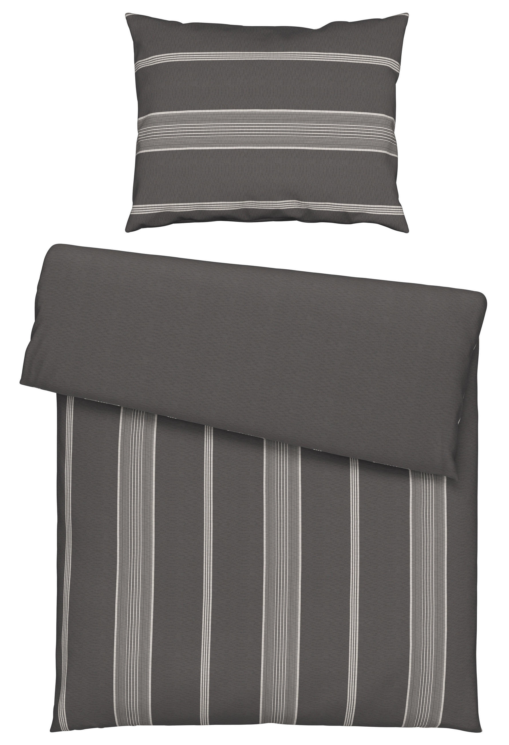 BETTWÄSCHE REMSA Flanell 140/200 cm  - Grau, KONVENTIONELL, Textil (140/200cm) - Esposa