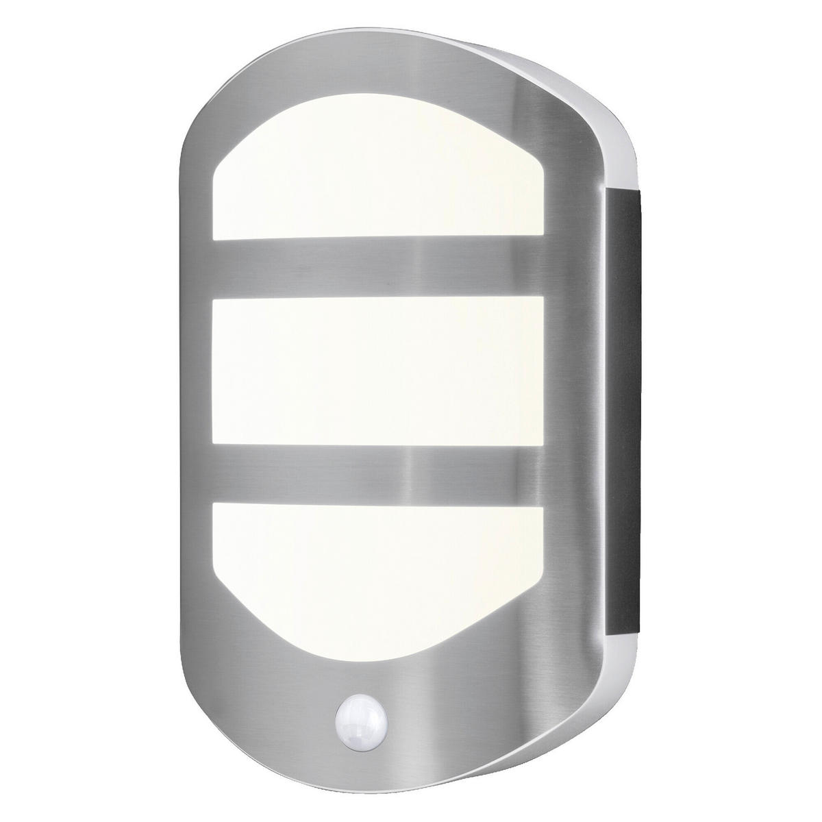 LED-AUßENLEUCHTE 6/18/28,3 cm   - Edelstahlfarben, Basics, Kunststoff/Metall (6/18/28,3cm) - Osram