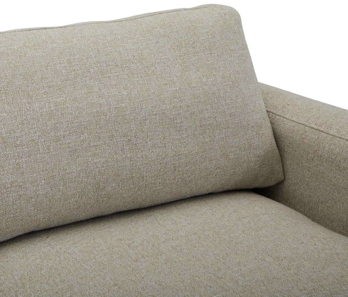 ECKSOFA WIENER GEFLECHT Beige, Creme Flachgewebe  - Beige/Creme, LIFESTYLE, Holz/Kunststoff (294/294cm) - Livetastic