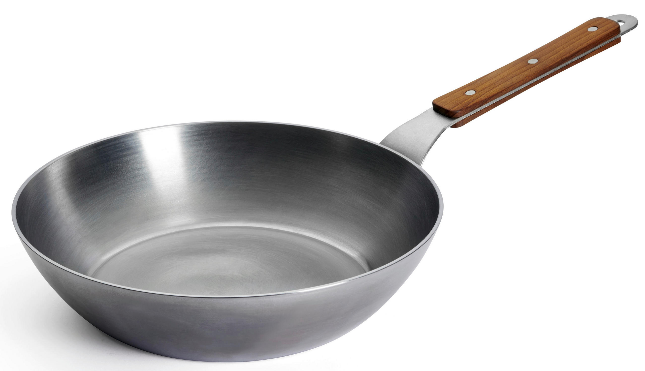 BRATPFANNE Carbon Steel 28 cm  - Silberfarben, Basics, Metall (28cm) - WOLL