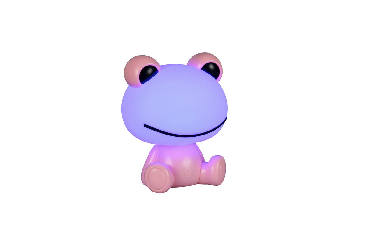 LED-TISCHLEUCHTE 19,5/16,5/24,5 cm   - Pink/Weiß, LIFESTYLE, Kunststoff (19,5/16,5/24,5cm)