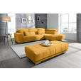 ECKSOFA  in Mikrofaser Dunkelgelb  301/207 cm  - Chromfarben/Dunkelgelb, Design, Textil/Metall (301/207cm) - Xora