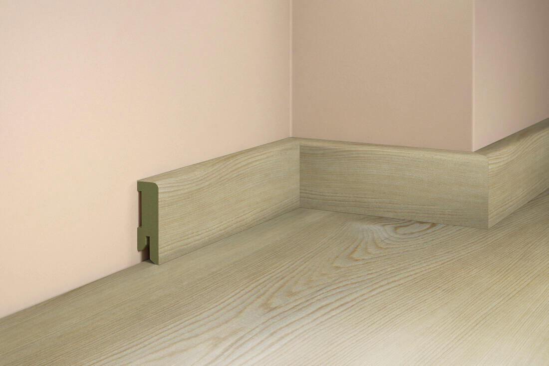 SOCKELLEISTE, Lärche Mosel  - Basics, Holz (206,5/5/1,6cm) - Tilo