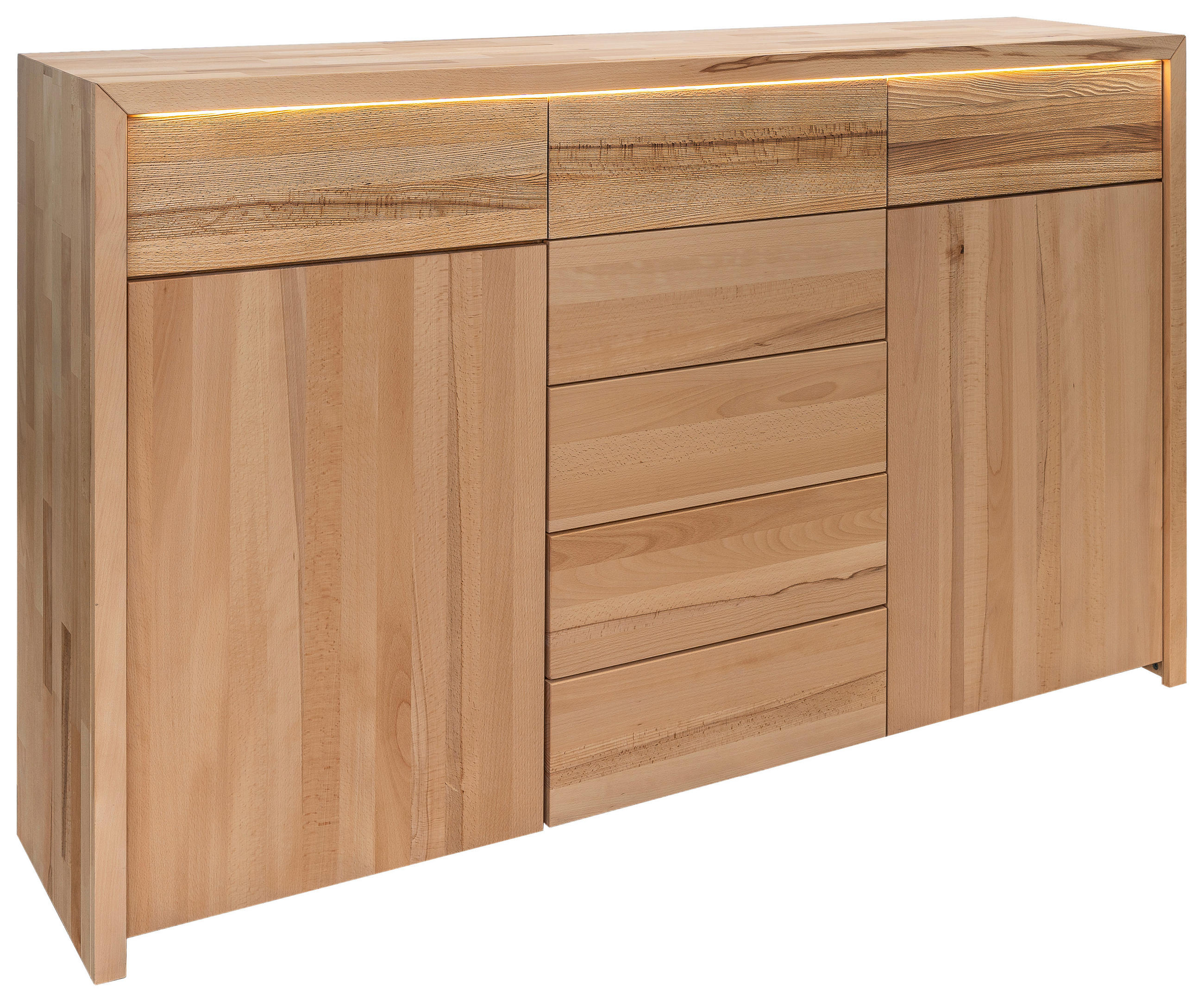 KOMMODE  in 188/108/40 cm  - Buchefarben, MODERN, Holz (188/108/40cm) - MID.YOU