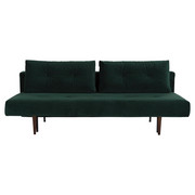 SCHLAFSOFA in Textil Grün - Dunkelbraun/Grün, Design, Holz/Textil (200/84/93cm) - Innovation