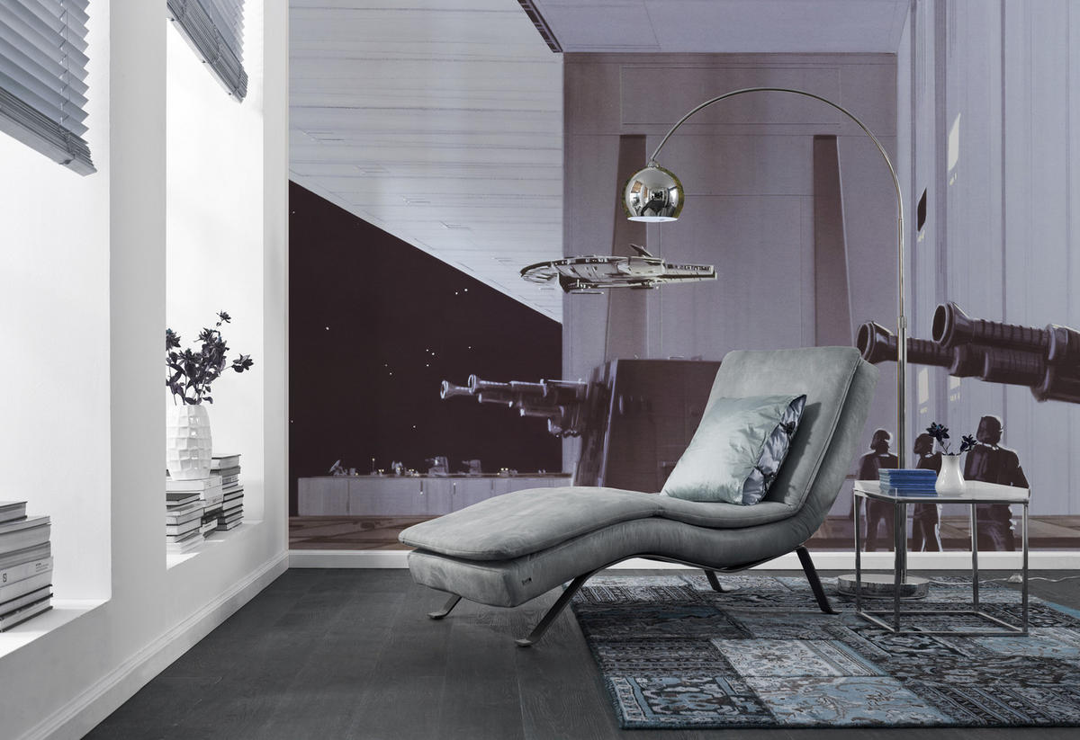 FOTOTAPETE  - Schwarz/Grau, Trend, Textil (500/250cm) - Xora