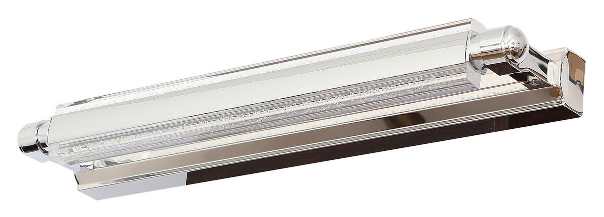LED-WANDLEUCHTE Quasar 10/47/5 cm  - Chromfarben, KONVENTIONELL, Metall (10/47/5cm)
