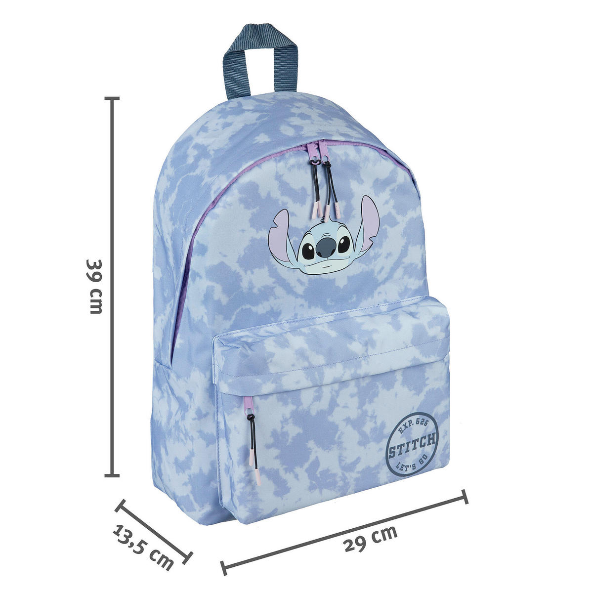 RUCKSACK Lilo & Stitch  - Blau/Hellblau, Basics, Textil (29/39/13,5cm) - Disney