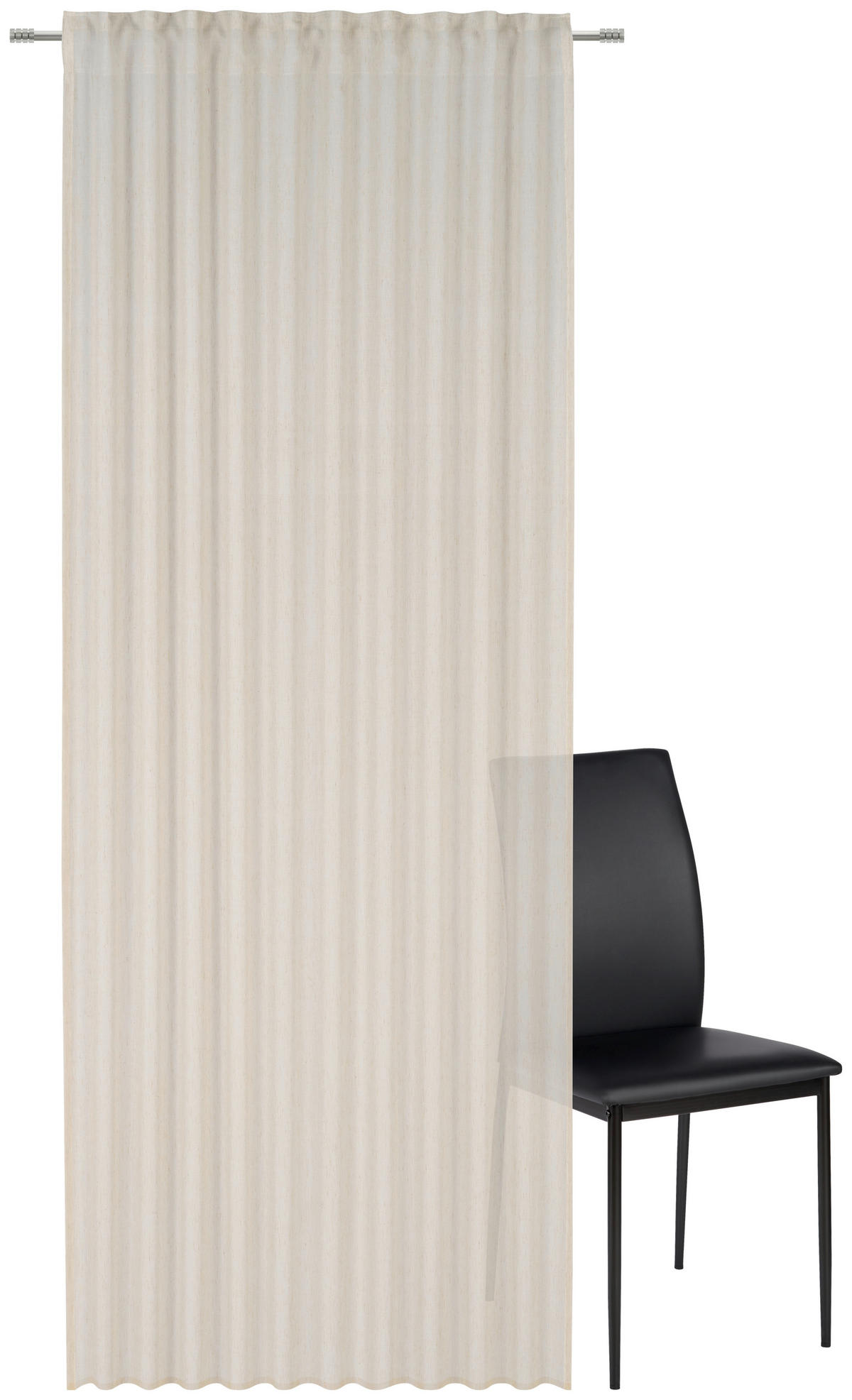 FERTIGVORHANG transparent  - Creme, Trend, Textil (140/245cm) - Esposa
