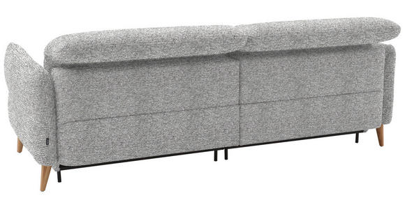 2-SITZER-SOFA in Webstoff Hellgrau - Eiche Bianco/Hellgrau, Design, Holz/Textil (234-262/85-106/98-112cm) - Dieter Knoll