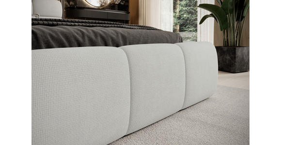 POLSTERBETT 180/200 cm,  in Creme,  - Creme/Schwarz, Design, Kunststoff/Textil (180/200cm) - Esposa