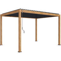 PERGOLA velikost: 400/250/300 cm - hnedá/antracitová, Modern, kov (400/250/300cm) - Gardenson