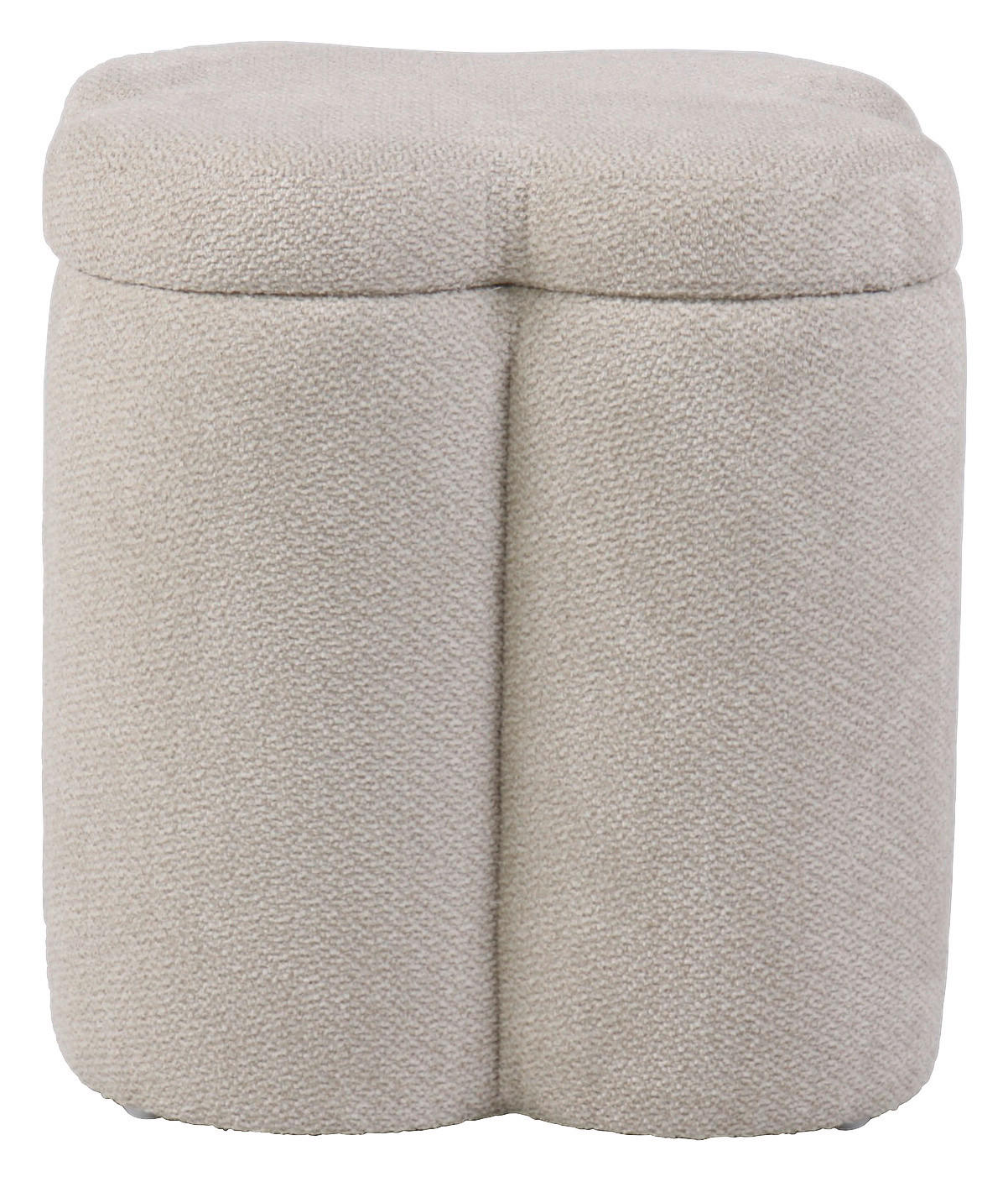 HOCKER in Textil Creme  - Creme, Design, Textil (43/46/43cm) - Xora