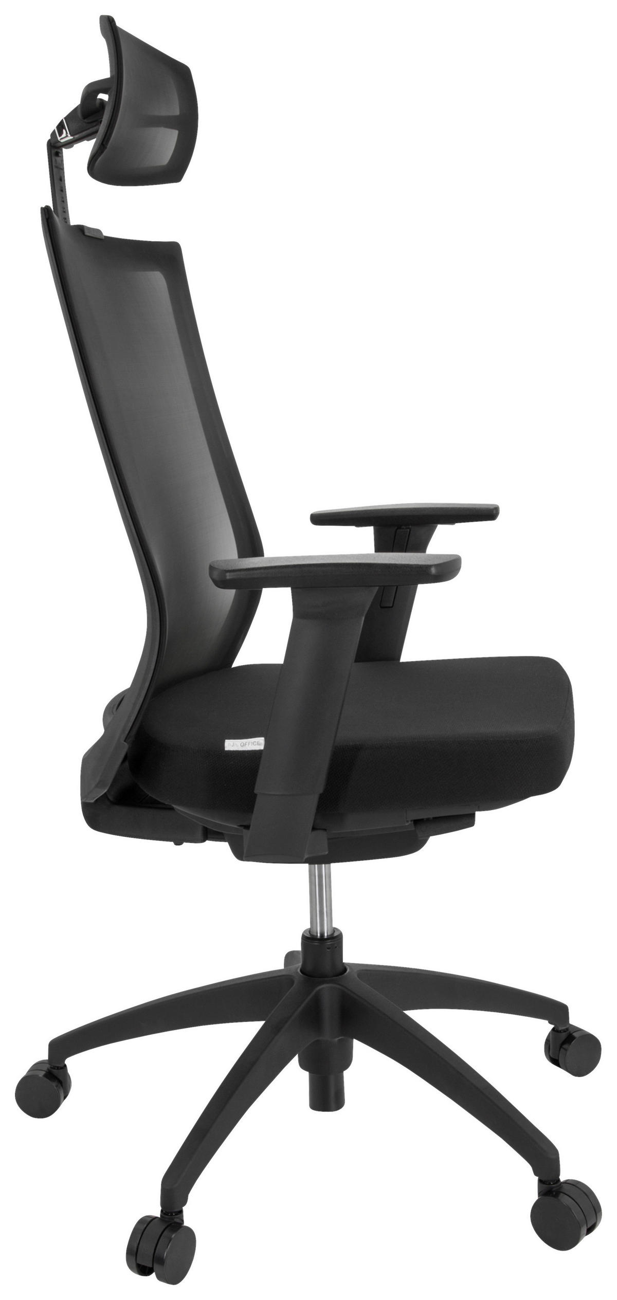 DREHSTUHL  in Schwarz  - Schwarz, Basics, Kunststoff/Textil (63/111-121/55cm) - MID.YOU