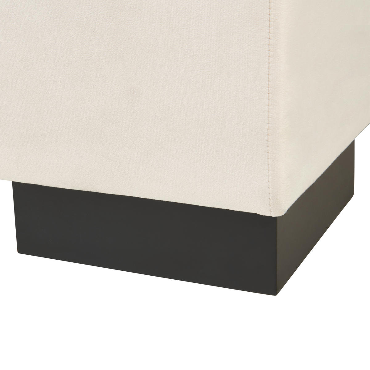 BOXSPRING-ÁGY 180/200 cm  krémszínű  - krémszínű/fekete, Modern, faalapú anyag/karton (180/200cm) - MID.YOU