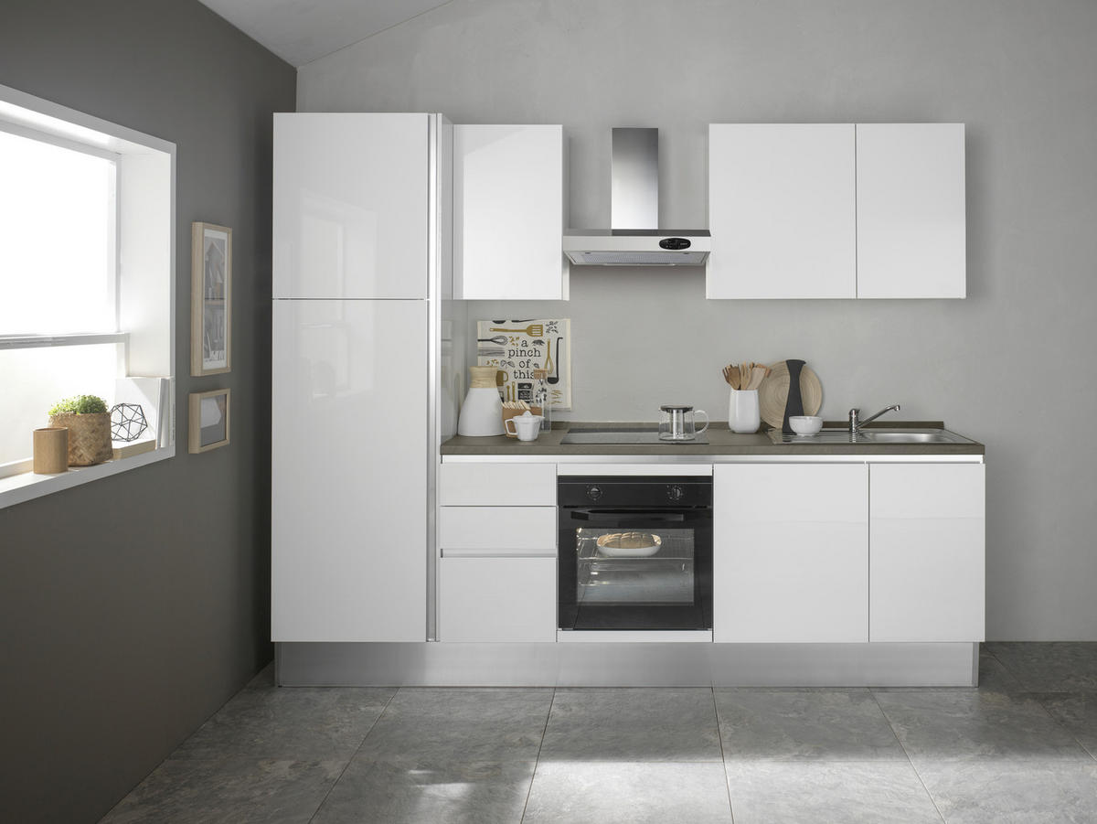 KUHINJSKI BLOK - bela, leseni material (275/222/60cm) - Italstyle