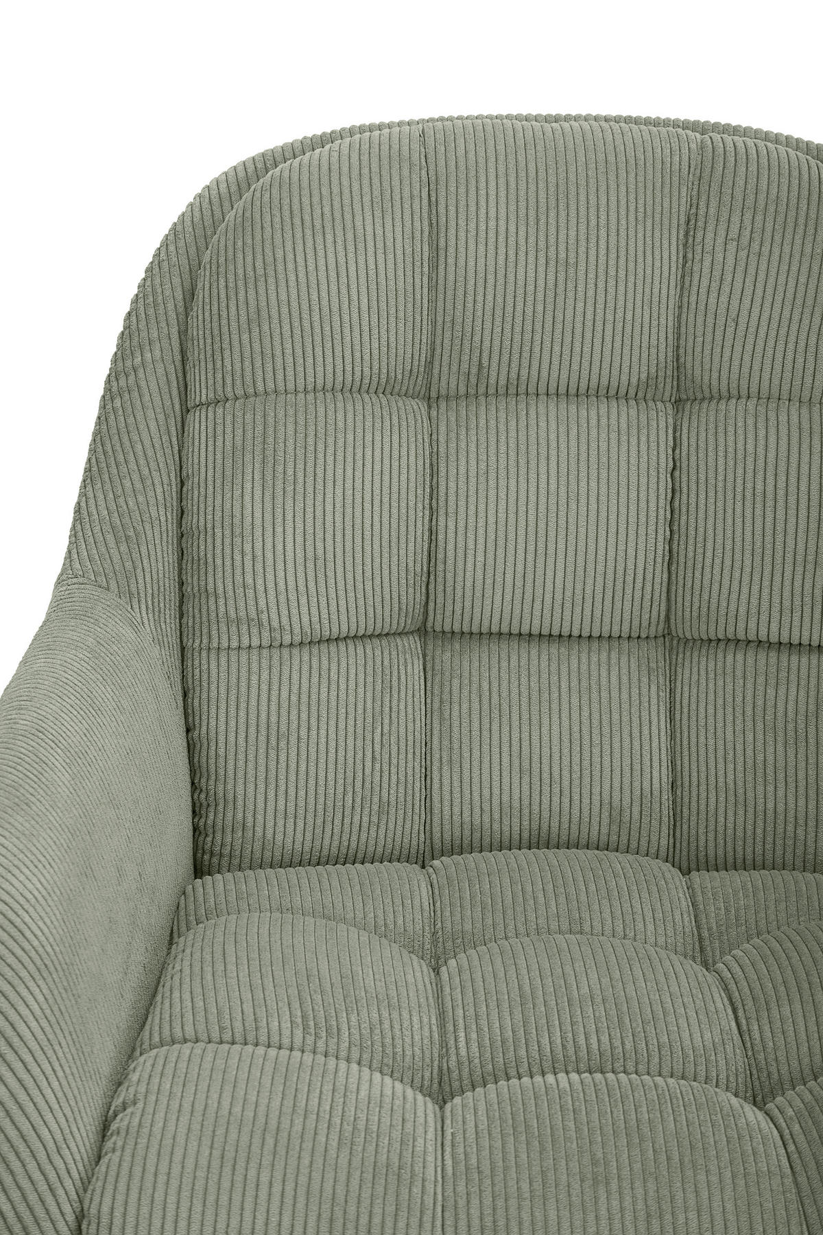 ARMLEHNSTUHL  Sitzfläche 360° drehbar, inklusive Armlehnen, automatische Rückholfunktion Webstoff  Grün  - Schwarz/Grün, Design, Textil/Metall (62/85/70cm) - Johann Jakob