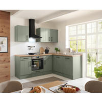ECKKÜCHE 220/172 cm  in Wildeiche, Schilfgrün  - Schilfgrün/Wildeiche, Trend, Holzwerkstoff/Metall (220/172cm) - Respekta