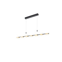 LED-HÄNGELEUCHTE  120/95-160 cm   - Goldfarben/Schwarz, Design, Metall (120/95-160cm) - BOPP