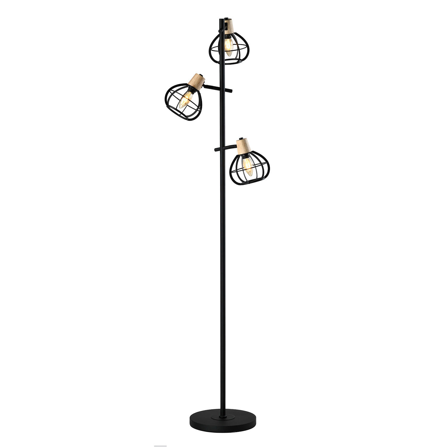 XXXLutz Stehleuchte Schwarz 153 cm