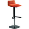 BARHOCKER in Metall, Textil Orange, Schwarz  - Schwarz/Orange, Design, Textil/Metall (38/91,5/46cm) - Connubia 