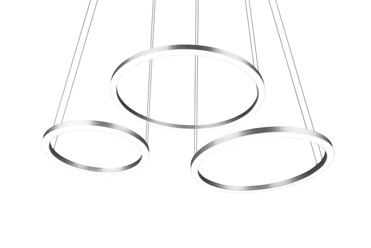 LED SVJETILJKA VISEĆA   90/150/50 cm     Morrison  - boje nikla, Design, metal (90/150/50cm)