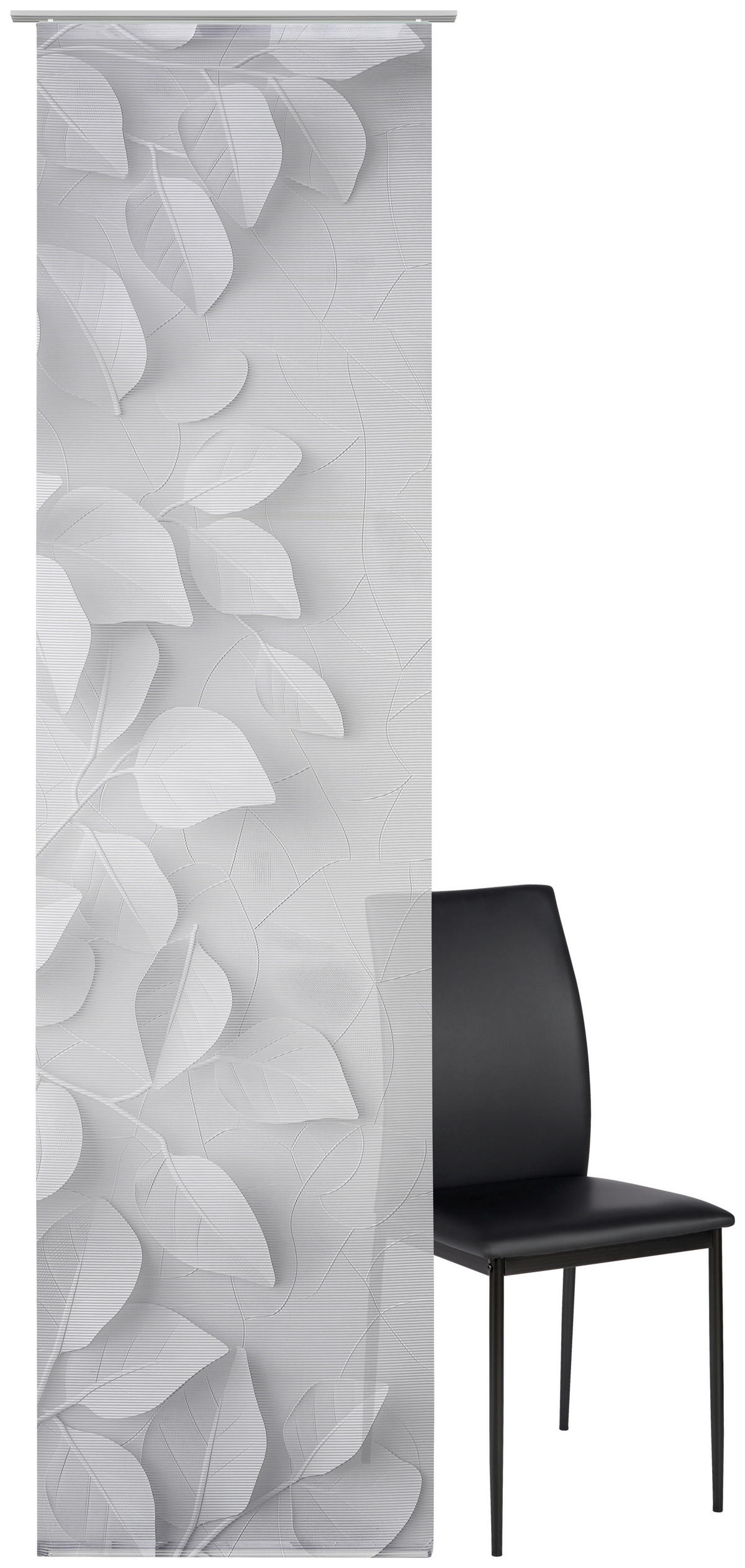 FLÄCHENVORHANG   halbtransparent   60/245 cm  - Grau, Natur, Textil (60/245cm) - Novel