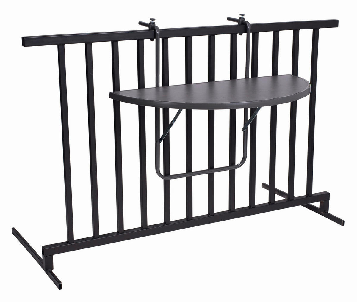 BALKONHÄNGETISCH Metall Anthrazit  - Anthrazit, Basics, Metall (100/50/8cm)