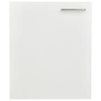 KÜCHENSCHRANKFRONT 60/72/1,9 cm  in Weiß  - Edelstahlfarben/Weiß, MODERN, Holzwerkstoff/Metall (60/72/1,9cm) - Nobilia