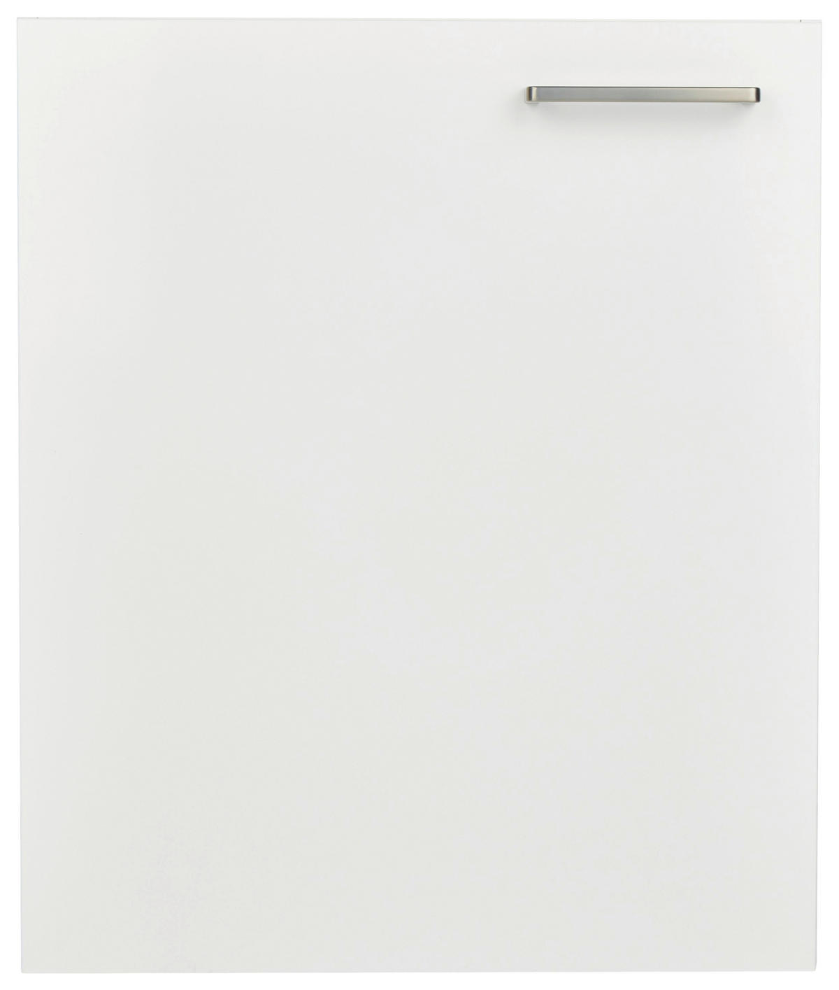 KÜCHENSCHRANKFRONT 60/72/1,9 cm  in Weiß  - Edelstahlfarben/Weiß, MODERN, Holzwerkstoff/Metall (60/72/1,9cm) - Nobilia