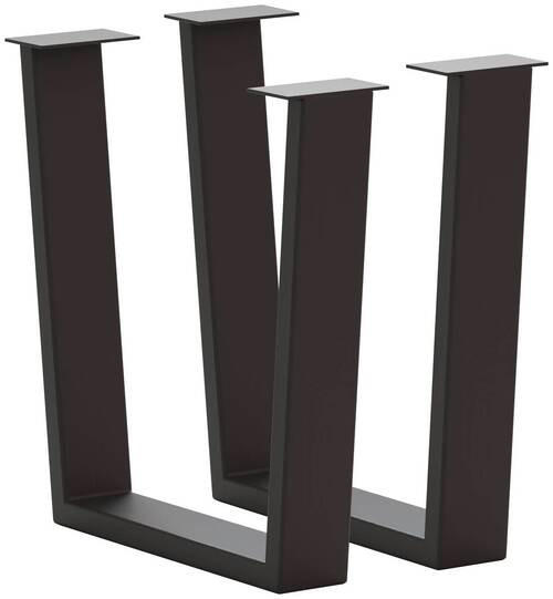 TISCHGESTELL Anthrazit  - Anthrazit, Design, Metall (73/17/74cm) - Waldwelt