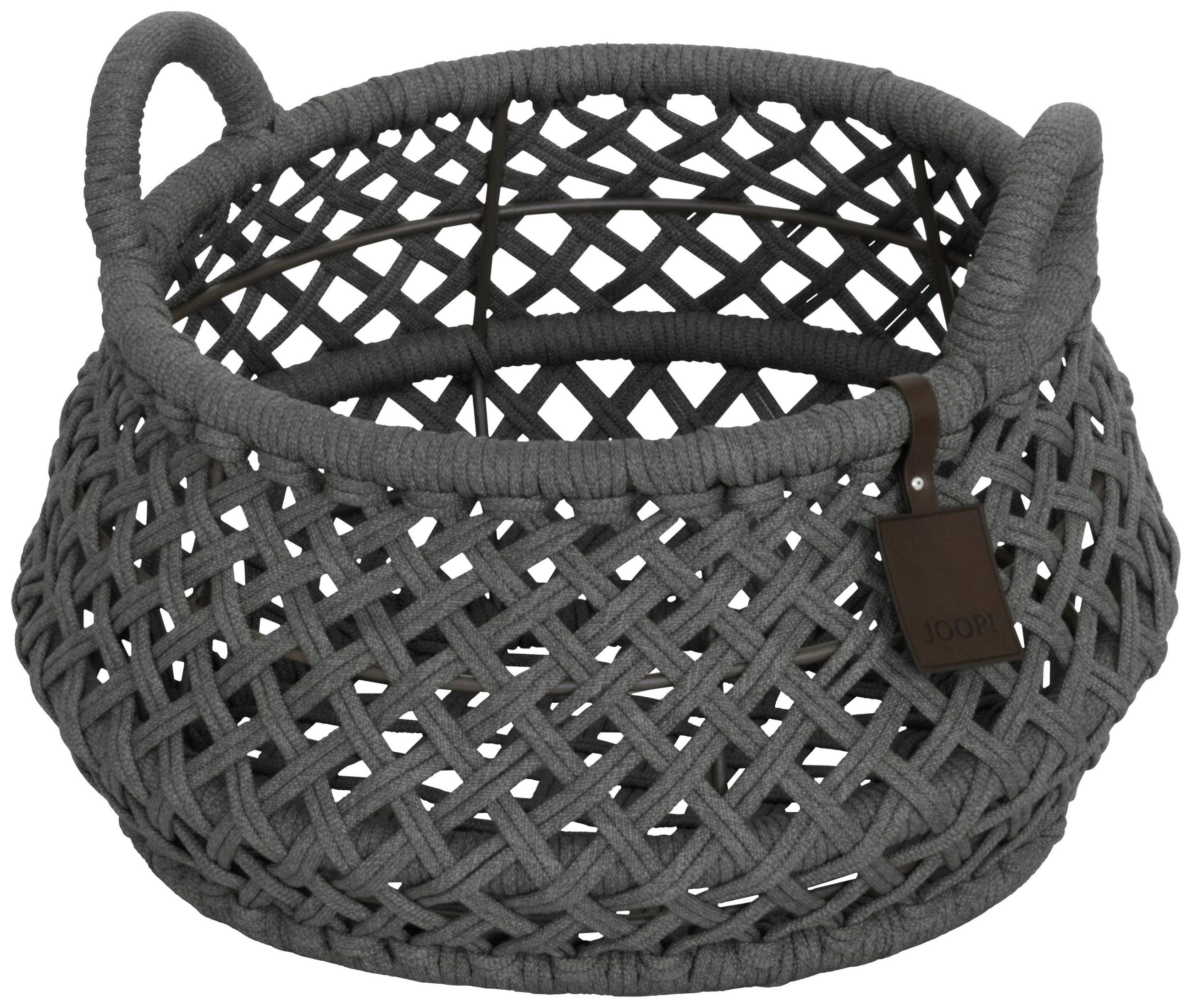 DEKOKORB  - Graphitfarben/Braun, Basics, Textil/Metall (38-42/30/38-42cm) - Joop!
