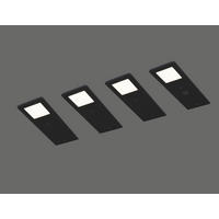 UNTERBAULEUCHTEN-SET 7/0,4/19 cm   - Schwarz, Basics, Metall (7/0,4/19cm)