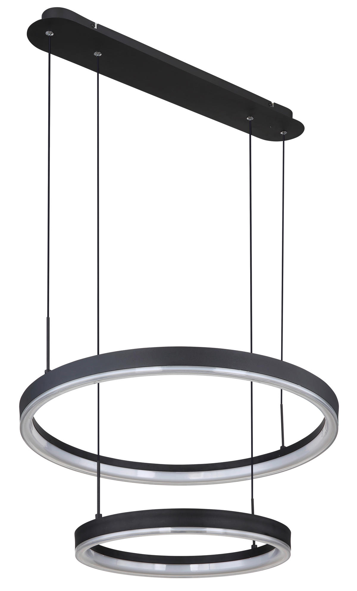 LED-HÄNGELEUCHTE 66,5/60/150 cm    - Goldfarben/Opal, Design, Kunststoff/Metall (66,5/60/150cm) - Globo