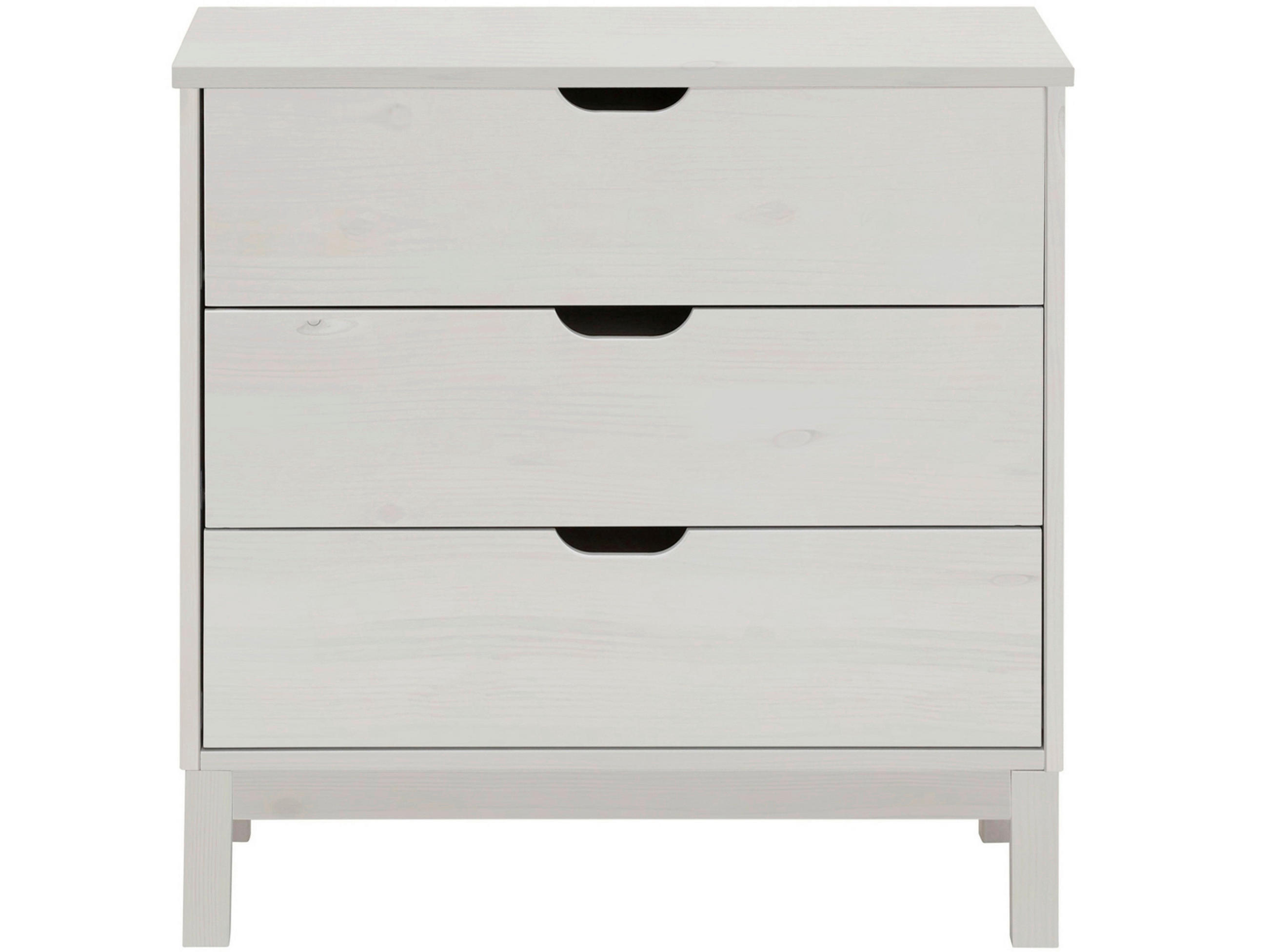 KOMMODE POZNAN, 76/75/39 cm, 3 Schublade(n)  - Weiß, Design, Holz/Holzwerkstoff (76/75/39cm) - Livetastic