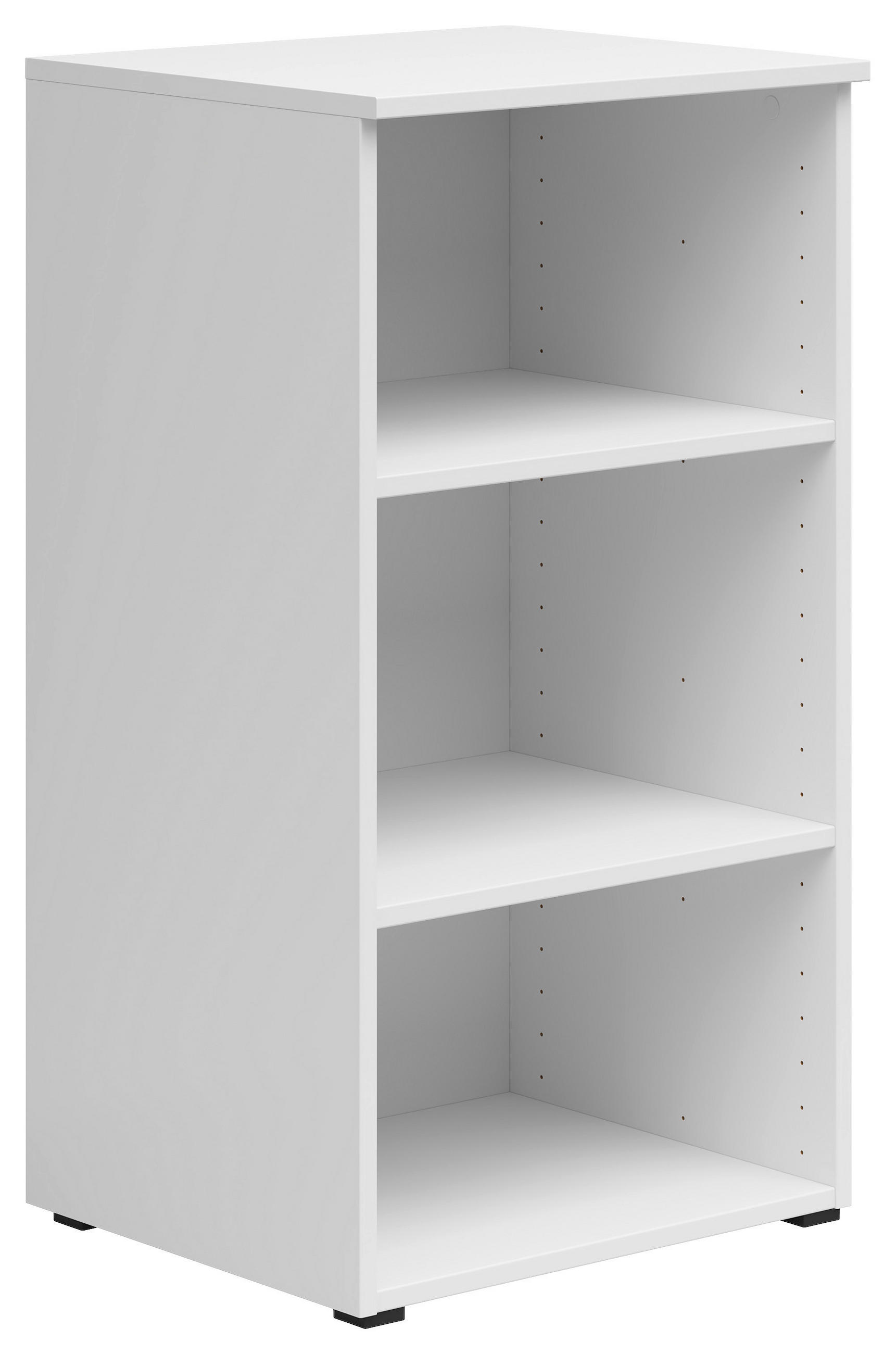 OTVORENA POLICA bela  - bela/antracit, Moderno, pločasti materijal/plastika (45/83/40cm) - Carryhome