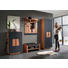 GARDEROBENSCHRANK 72/198/37 cm - Anthrazit/Buchefarben, MODERN, Glas/Holz (72/198/37cm) - Linea Natura GARDEROBENSCHRANK 72/198/37 cm - Anthrazit/Buchefarben, MODERN, Glas/Holz (72/198/37cm) - Linea Natura