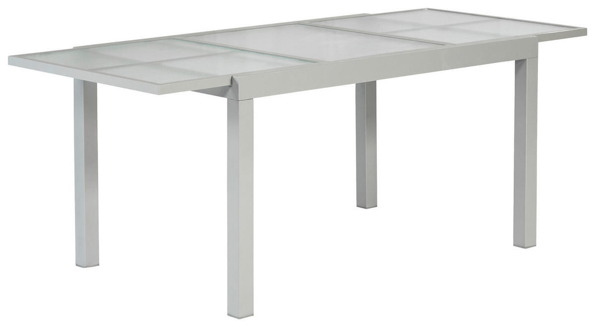 GARTENSET Aluminium  - Silberfarben/Schwarz, MODERN, Textil/Metall - Gardenson