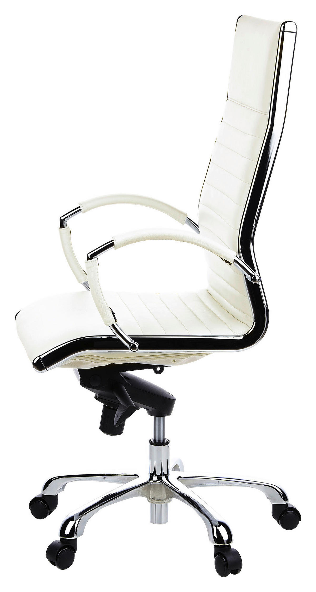 DREHSTUHL Lederlook Creme  - Creme, MODERN, Leder/Kunststoff (60/125/50cm) - MID.YOU