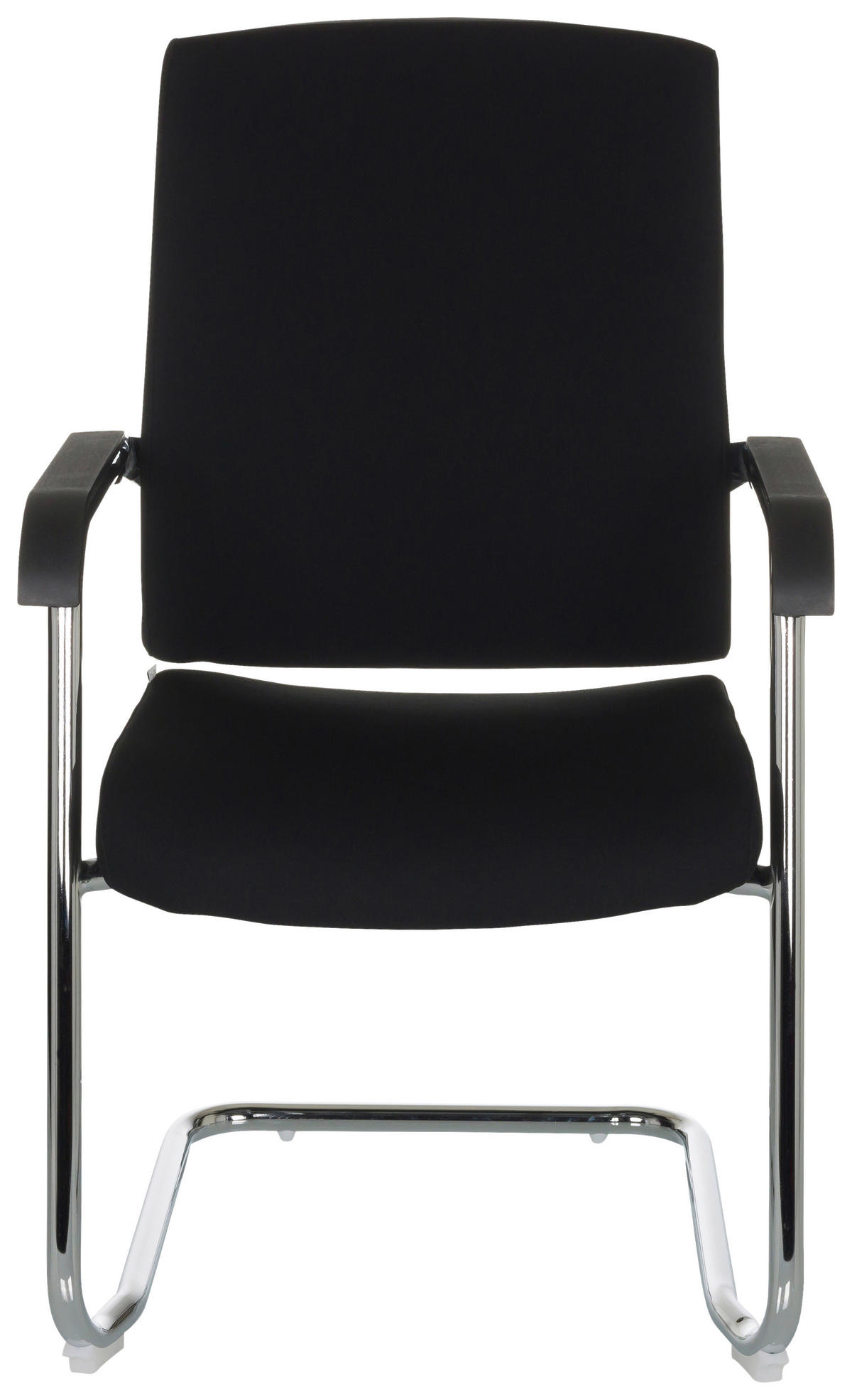 BESÖKSSTOL  i flatväv svart  - silver/svart, Basics, metall/textil (59/96/61cm) - MID.YOU