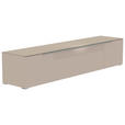 LOWBOARD Alufarben, Sandfarben  210/43/45 cm  - Sandfarben/Alufarben, Design, Glas/Holzwerkstoff (210/43/45cm) - Moderano