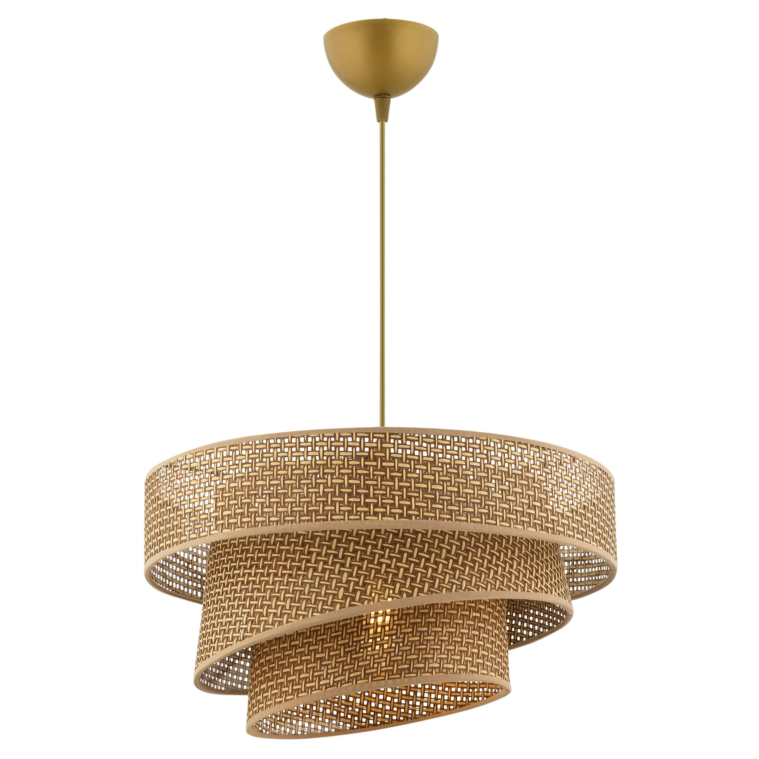 HÄNGELEUCHTE 40/72 cm   - Beige, Design, Textil/Metall (40/72cm) - P & B