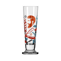 SCHNAPSGLAS 52 ml  - Blau/Rot, LIFESTYLE, Glas (3,5/3,5/11,3cm) - Ritzenhoff