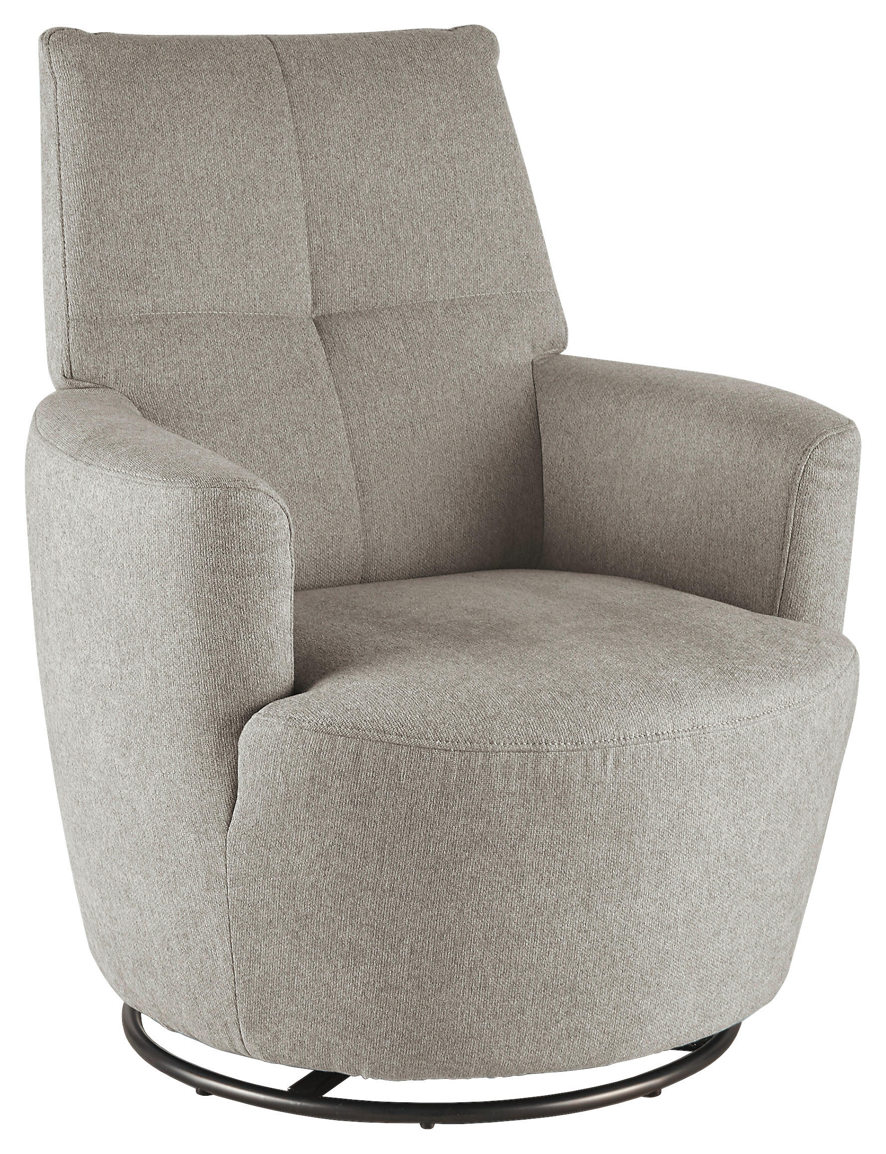 SESSEL Webstoff Grau    - Schwarz/Grau, Design, Textil/Metall (80/96/88cm) - SetOne by Musterring