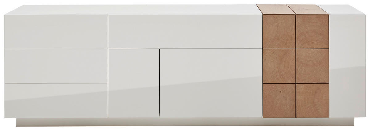 LOWBOARD QUADRA QUADRA Eichefarben  210/66/52 cm  - Eichefarben, Design, Holz/Holzwerkstoff (210/66/52cm) - Ambiente