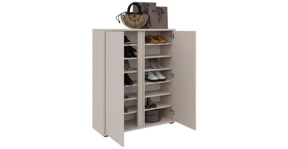 SCHUHSCHRANK 97,5/120/34 cm - Kaschmir, KONVENTIONELL, Holzwerkstoff/Kunststoff (97,5/120/34cm) - Xora