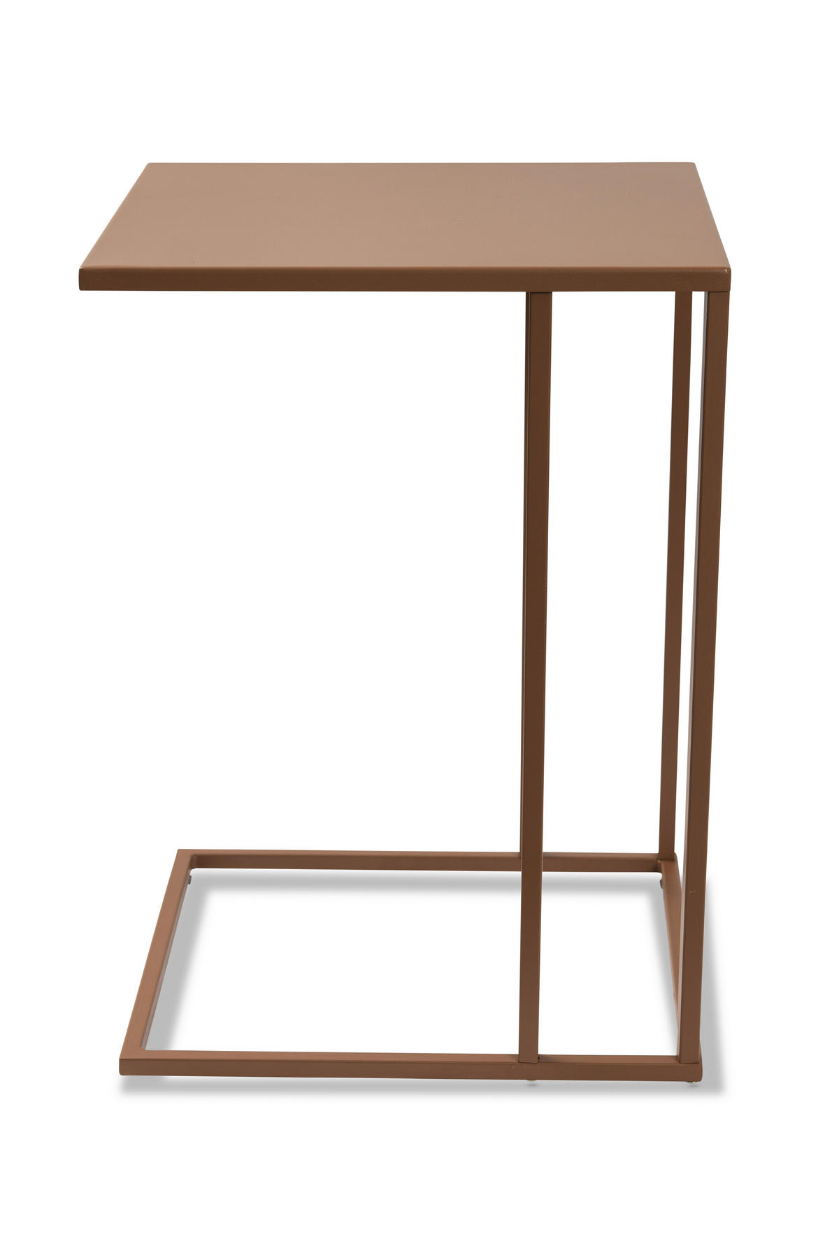 BEISTELLTISCH 43/38/62 cm Mokka rechteckig  - Mokka, Basics, Metall (43/38/62cm) - Xora