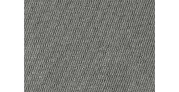 SCHLAFSOFA Velours Grau Rückenkissen, Armlehnenkissen, Bettkasten, Schlaffunktion, Rücken echt, Liegefläche im Originalstoff  - Schwarz/Grau, KONVENTIONELL, Textil/Metall (200/98/90cm) - Carryhome